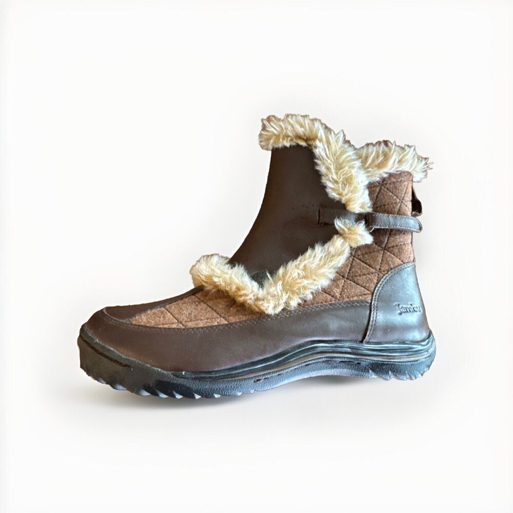 Jambu Eskimo Boot Leather Uppers Faux Fur Lined - Women's Size 6.5